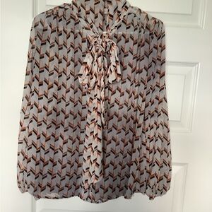 Beautiful tie neck blouse